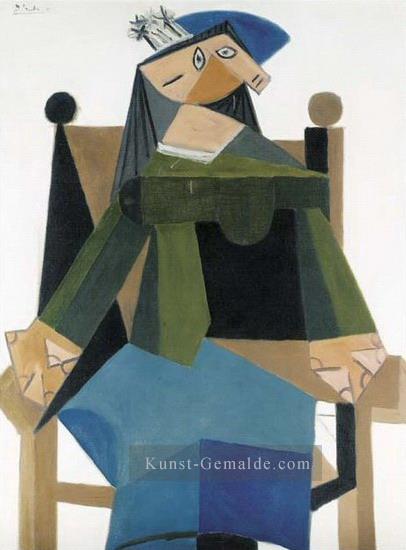 Frau sitzen dans un fauteuil 6 1941 kubist Pablo Picasso Ölgemälde